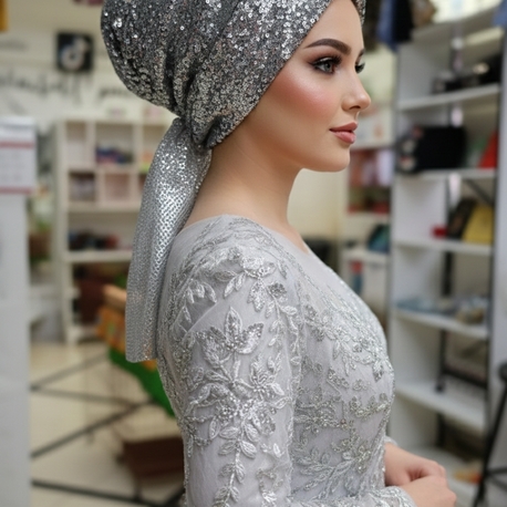 Eşarpbone Abiye Kumaş El Yapımı