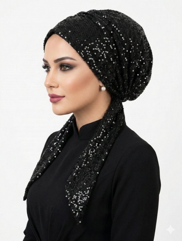Abiye Kumaş - Siyah